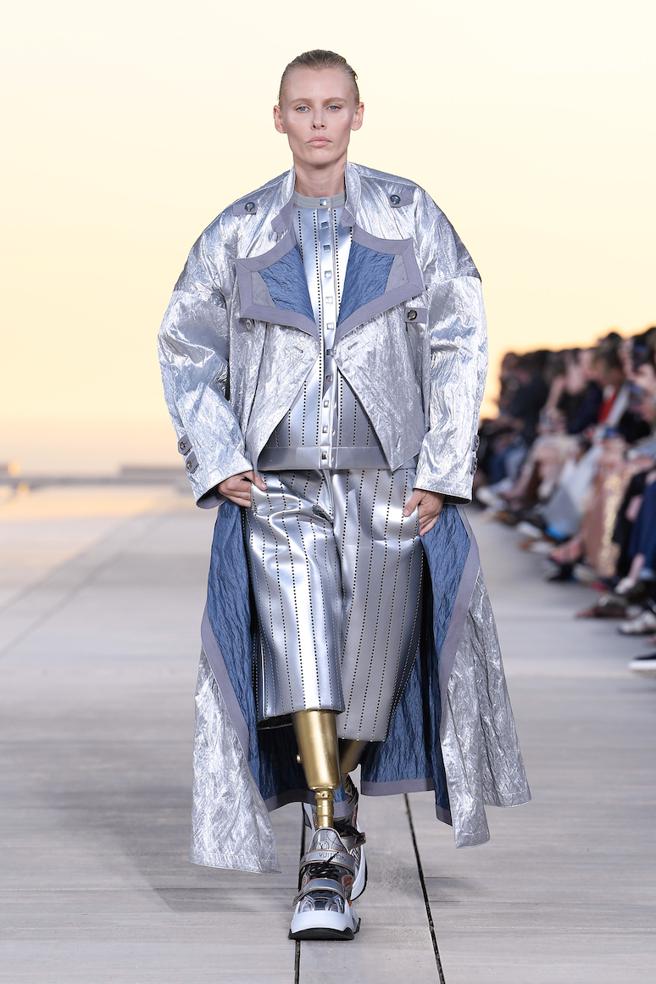 截肢女模Lauren Wasser。（LV提供）