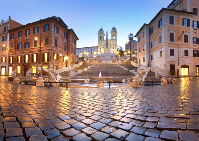 罗马百年古蹟「西班牙阶梯」。(示意图／shutterstock)