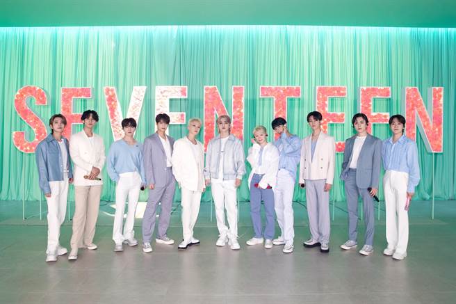 人氣團體SEVENTEEN推出全新專輯《Face to Sun》，刷新自己預購紀錄。（摘自推特）