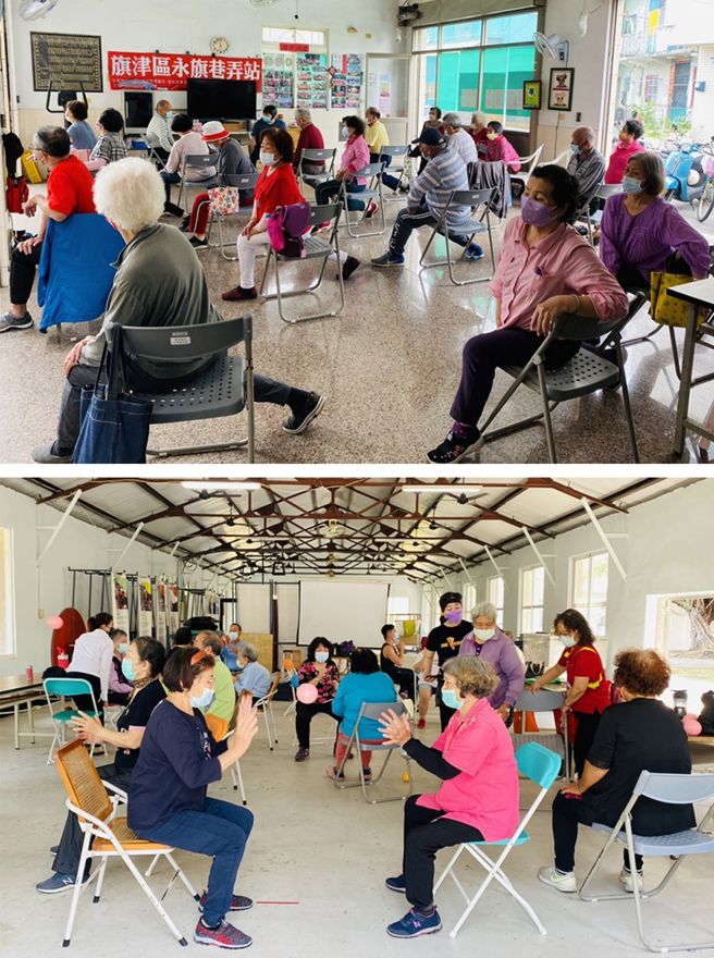 「巷弄长照站喘息服务」为被照顾者至巷弄长照站接受照顾、停留，包含进食、服药、活动安排及相关服务。(图片提供/高市府卫生局长期照护中心)
