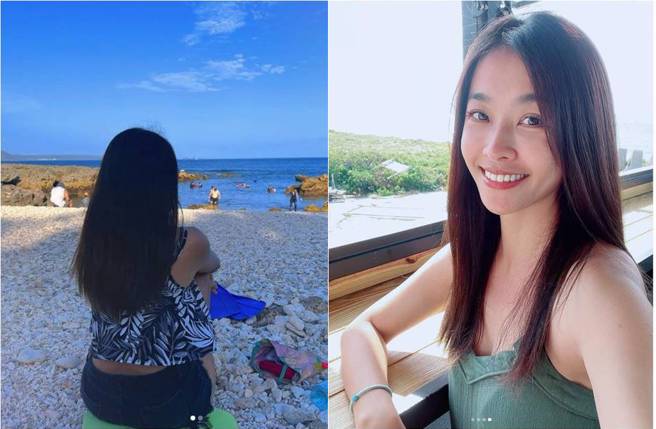 小娴和金刚分手后，她首发文、晒出望海背影照。（图／取材自小娴Instagram）