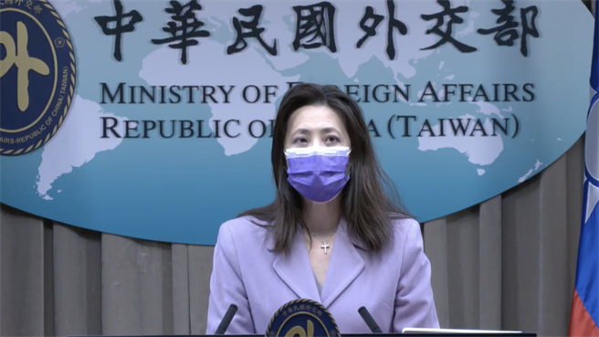 外交部發言人歐江安。（取自外交部直播）