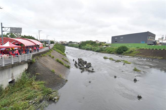 届时北岸路线约1165公尺长，南岸路线则有1200公尺。(县府提供／吴建辉彰化传真)