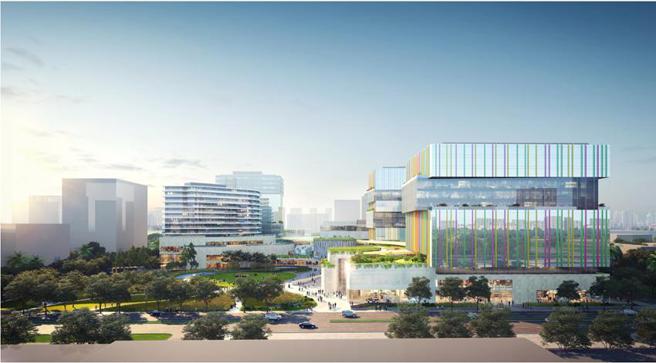 （高鐵桃園站前地上權今天正式簽約，國泰人壽預計投資達260億元。圖／第一太平戴維斯提供）