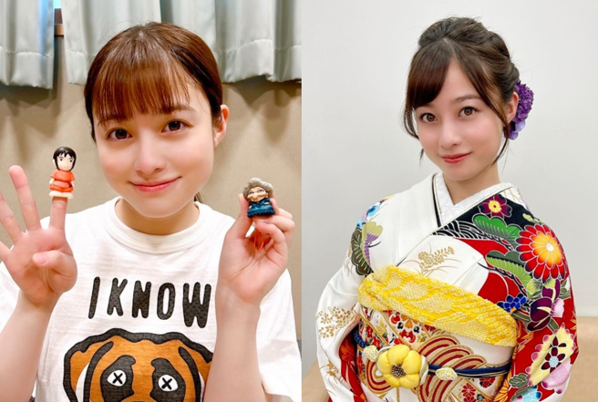 橋本環奈被封為「千年一遇美少女」，演出《神隱少女》的「千尋」大獲好評。（圖／取自橋本環奈IG）