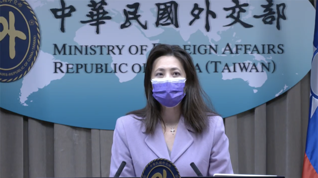 外交部發言人歐江安。（取自外交部直播）
