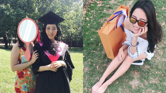 輔大正妹奧莉薇亞的真實樣貌曝光，引起網友一頓讚嘆，不過由於她的媽媽長得也很漂亮，反倒意外成為討論「嬌」點。(圖/奧莉薇亞 IG)