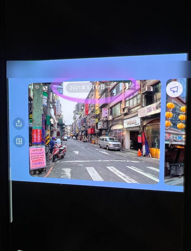 摊商表示，公告为去年疫情自主休市时设置。（翻摄照片／陈彩玲基隆传真）