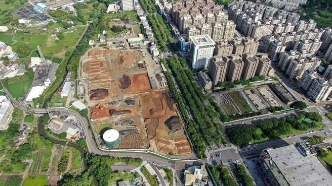 新竹中油油库开挖量已超过9成，预计年底完成污染整治。（市府提供／王惠慧竹市传真）