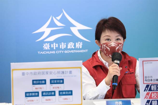 市长卢秀燕于防疫记者会也宣布，参考北部大量确诊的处置措施，市府已经着手规划「大型筛检站」，近日内就会启用。（台中市政府提供）