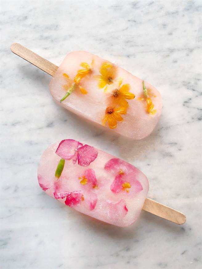 业者推出520当天限定「花系」微醺调酒冰棒。（比欧致居提供）