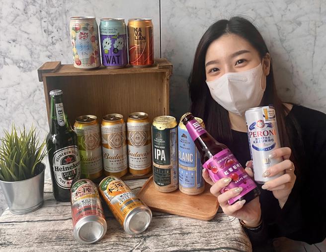 全聯即起推出「世界啤酒節」檔期活動，祭出指定商品8折起優惠，讓消費者在家也能與世界乾杯。（全聯提供）★中時新聞網關心您：喝酒過量，有礙健康！
★中時新聞網提醒您：酒後不開車，安全有保障