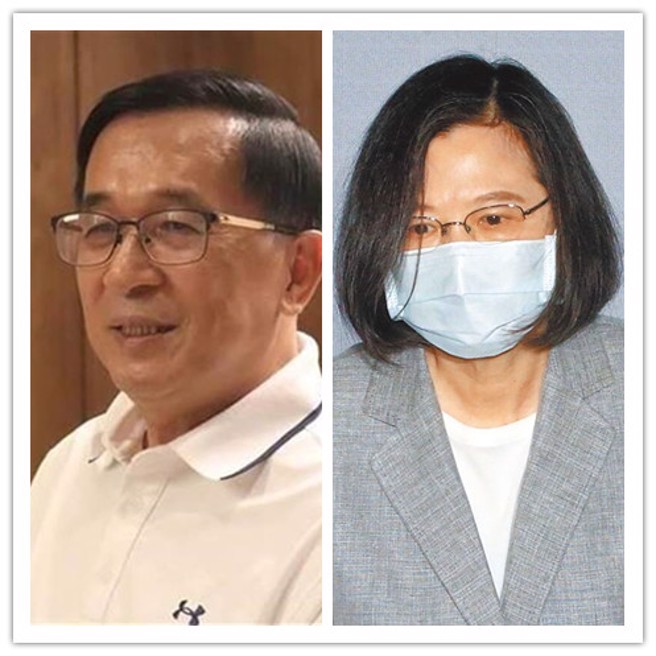 前总统陈水扁(左)与现任总统蔡英文(右)。(合成图/资料照)