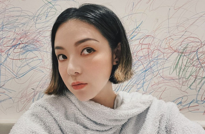 欧阳靖返台生下儿子新酱后，如今母子定居台南。(翻摄自imginoy IG)