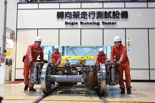 台湾高铁携手工研院打造本土化「转向架走行测试设备」。（高铁提供）