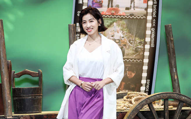 米可白在台南拍《牛車來去》，被經紀人證實確診。（圖／羅永銘攝）