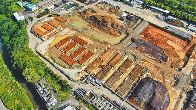 新竹市中油油庫開挖量已超過9成，估年底可完成汙染整治。（新竹市政府提供／王惠慧新竹傳真）