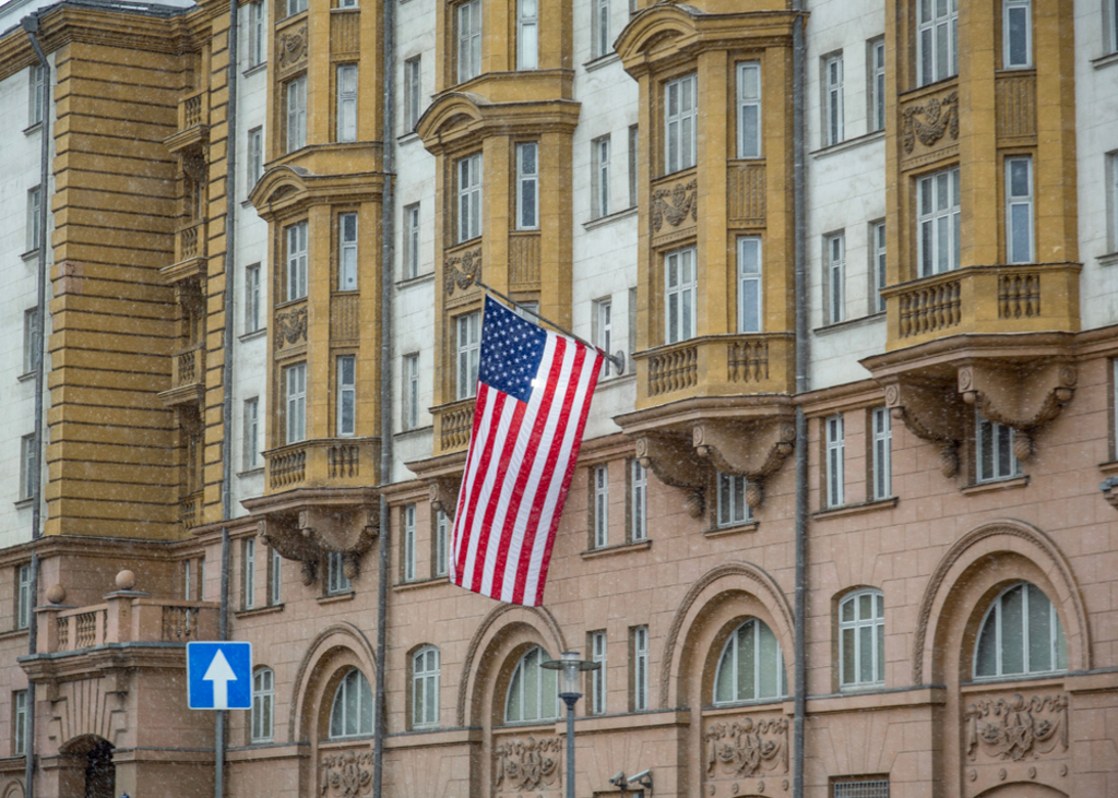 美国驻莫斯科大使馆。示意图／shutterstock(photo:ChinaTimes)