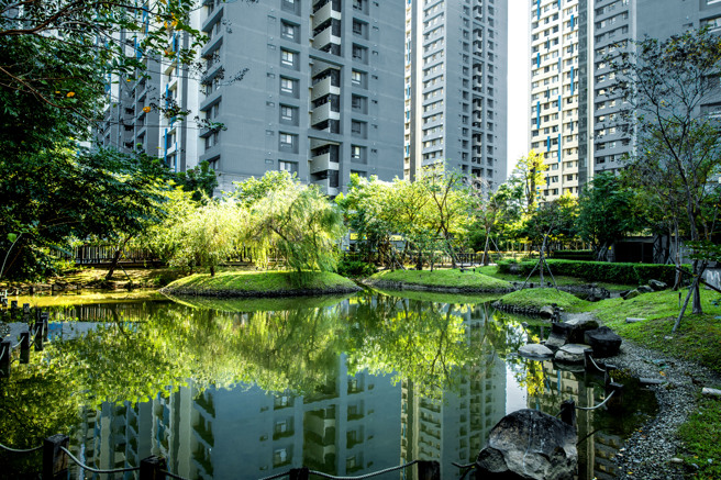 「發現之旅」3.3萬生態永續社區，闊藏6座生態水嶼調節微氣候。(圖/業者提供)