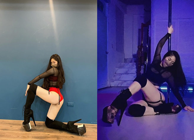 萧姓女员警遭爆料者在脸书社团直指上班拍抖音、玩IG，她回应是在确诊隔离期间上传的。（翻摄自萧女IG）