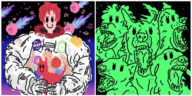 台灣當代潮流藝術家朱晨維，擅長運用年輕族群熟知的潮流文化語言，創作出極具個人特色與辨識度的畫作風格。