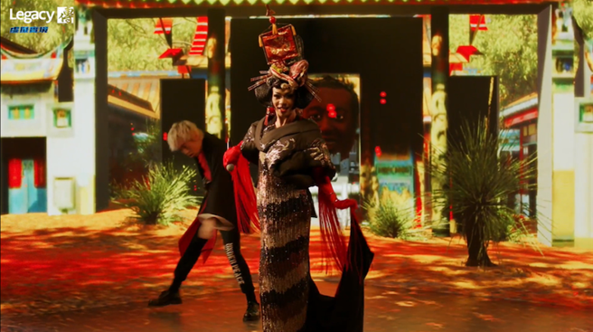 美秀集团修齐与毁容姐妹会启芃在「虚拟实境－MUSIC FANTASY SESSION」演出。（Legacy提供）