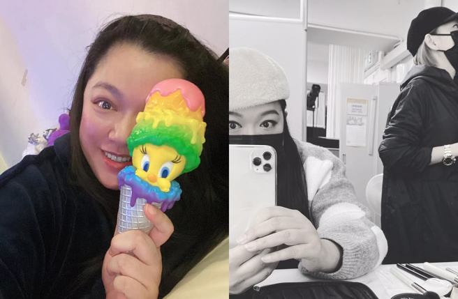 李珊珊近来较少露面自拍。(图／取自李珊珊IG)
