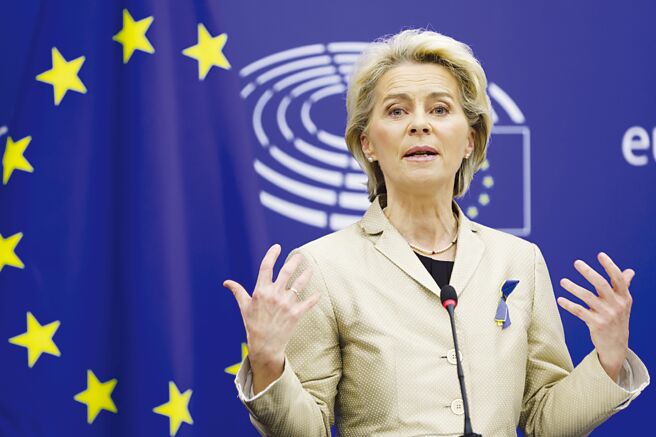 欧盟执委会主席范德赖恩。图／美联社