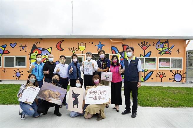 台北市動物之家中繼園區開幕記者會。（北市府提供／楊亞璇台北傳真）