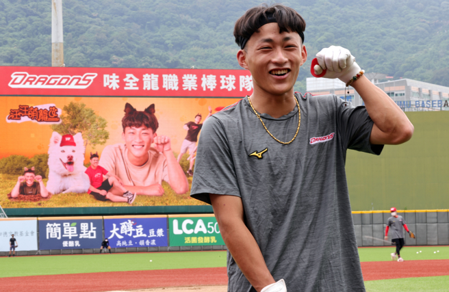 味全龍郭天信。（味全龍提供）