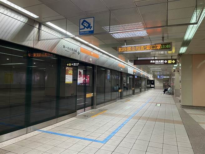 高雄捷運今年2月份因為台灣燈會系列活動，日平均運量達12萬6857、但3月份開始下滑、4月疫情又起運量開始降，到了今年5月份日平均運量已經掉到只剩8萬多人次，是今年的低點。（洪靖宜攝）