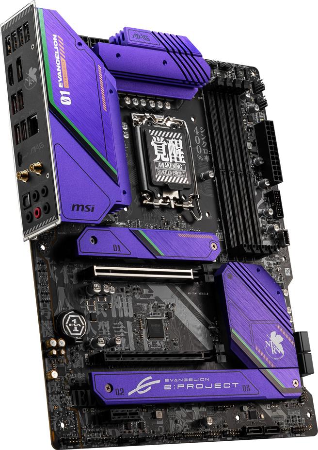 MSI的MSI MAG B660 TOMAHAWK EVA e-PROJECT主机板，定价6590元。（MSI提供）