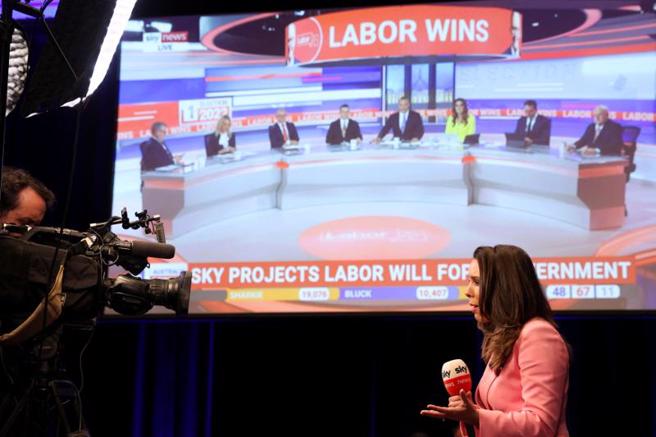 澳洲广播公司预测，劳工党可能推翻目前执政的保守派联盟。（图／路透社）