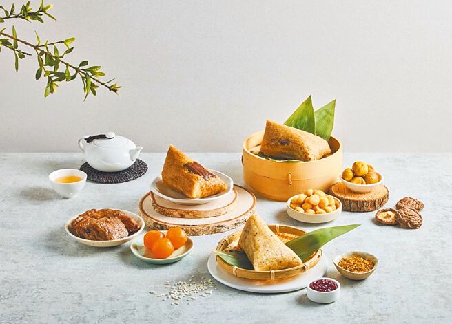 樂天皇朝加碼推居隔營養餐、端午香粽及多款冷凍新品。（樂天皇朝提供）