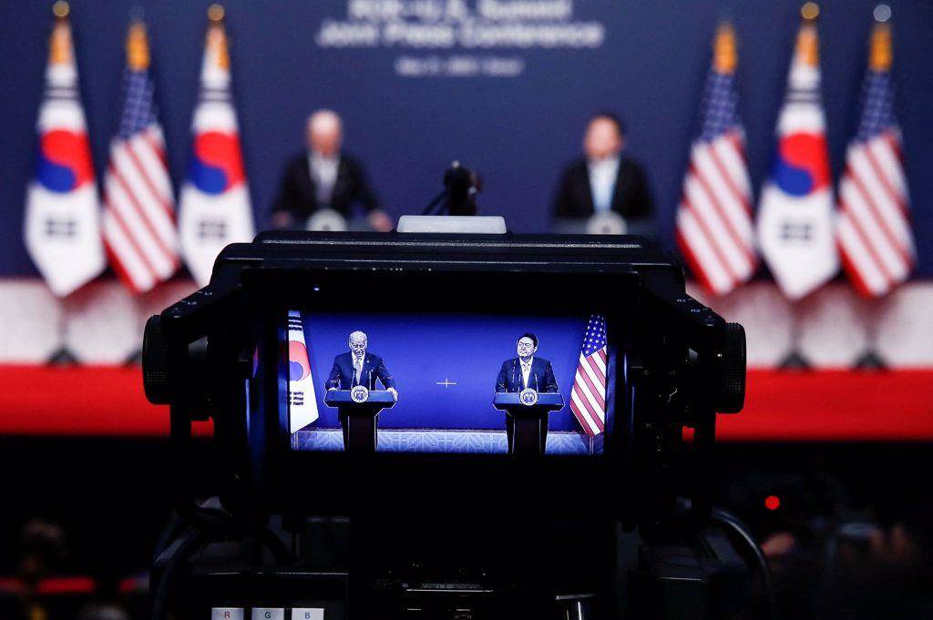 美国总统拜登昨（21）日与韩国总统尹钖悦首度进行高峰会。（图／路透社）(photo:ChinaTimes)