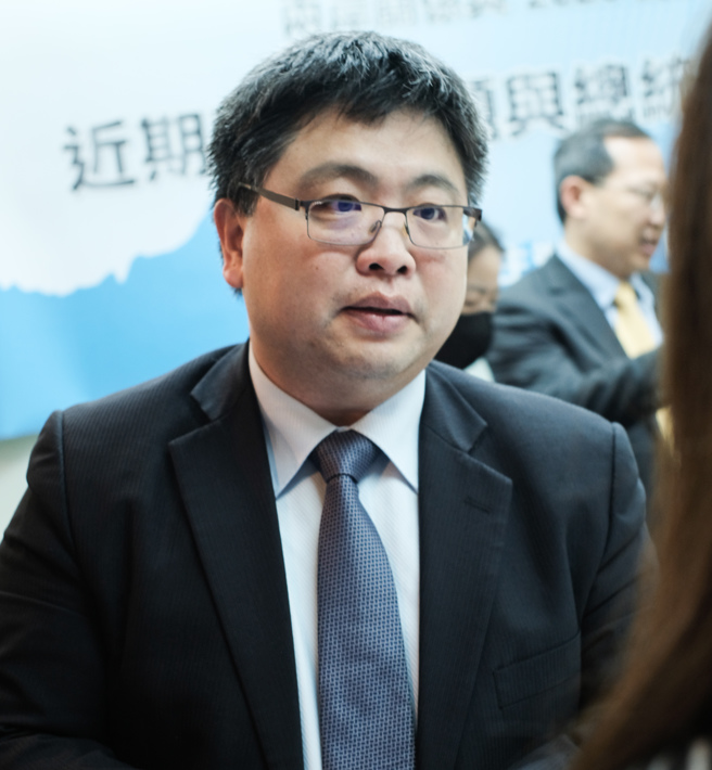 台湾国际法学会副秘书长林廷辉。(郭吉铨摄)