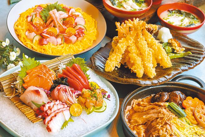 晶华推出和风日式分享餐。图／台北晶华酒店提供