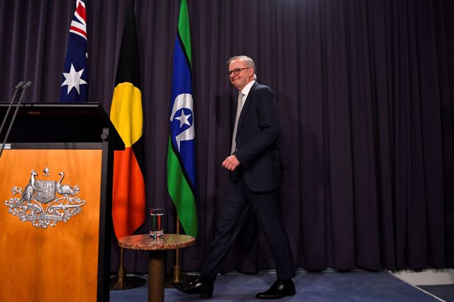 艾班尼斯（Anthony Albanese）今天宣誓就職成為澳洲新一任總理。(圖／路透社)