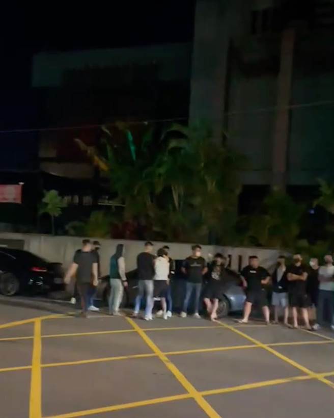 针对遭到50人包围施压一事，芦竹警分局日前PO出影片反驳澄清。（芦竹警分局提供／陈梦茹桃园传真）