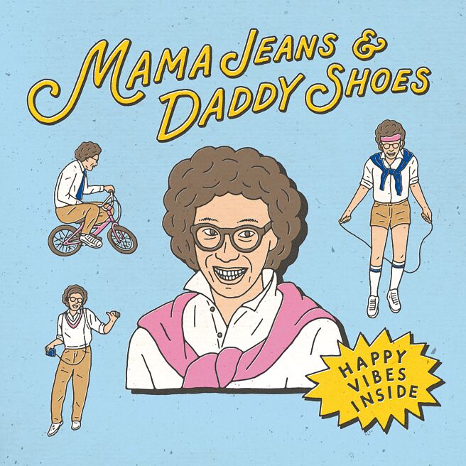 馬念先自己找插畫家設計〈Mama Jeans and Daddy Shoes〉專輯封面。（馬念先提供）