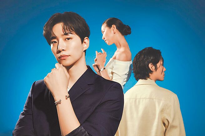 李俊昊担任伯爵品牌大使，奠定时尚一哥地位，佩戴Possession系列玫瑰金钻石手环18万6000元。（PIAGET提供）