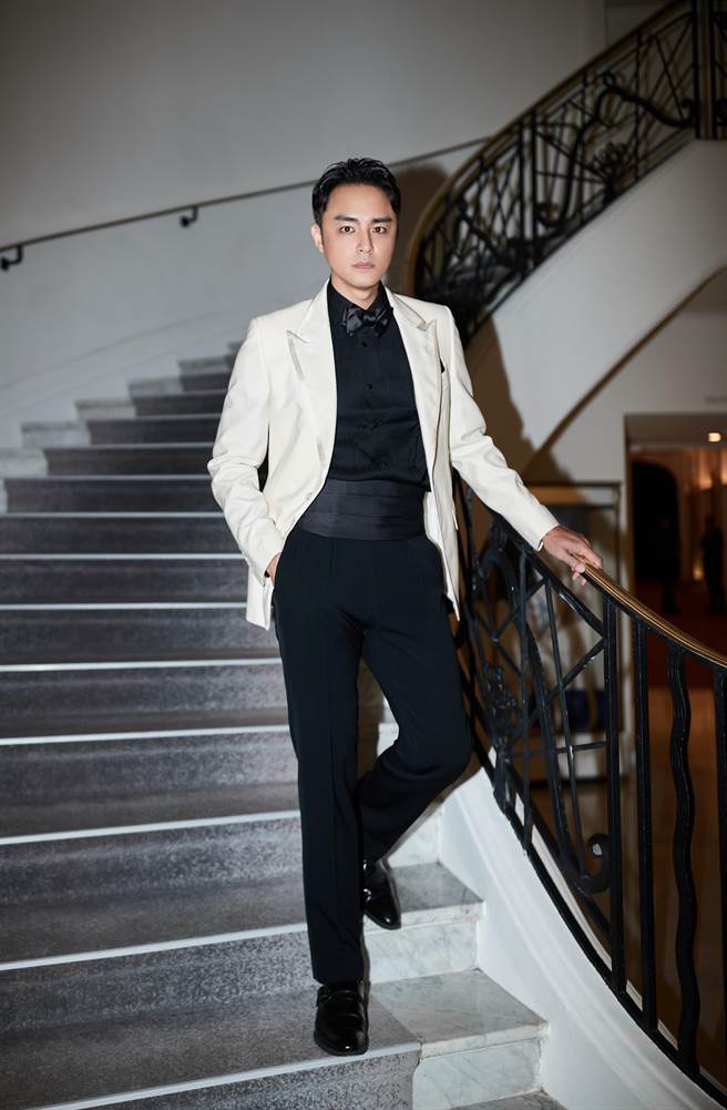 明道帅气现身坎城影展。（恒星影业提供）