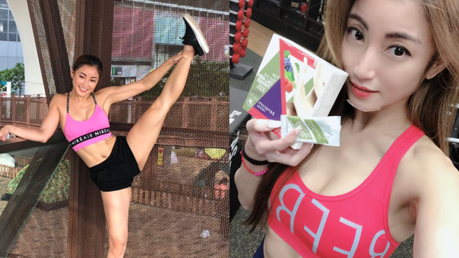 黄榕为喜爱瑜伽裤的女性发声，还通过媒体斥责骂瑜伽裤的网友肤浅二字。(图/黄榕 IG)