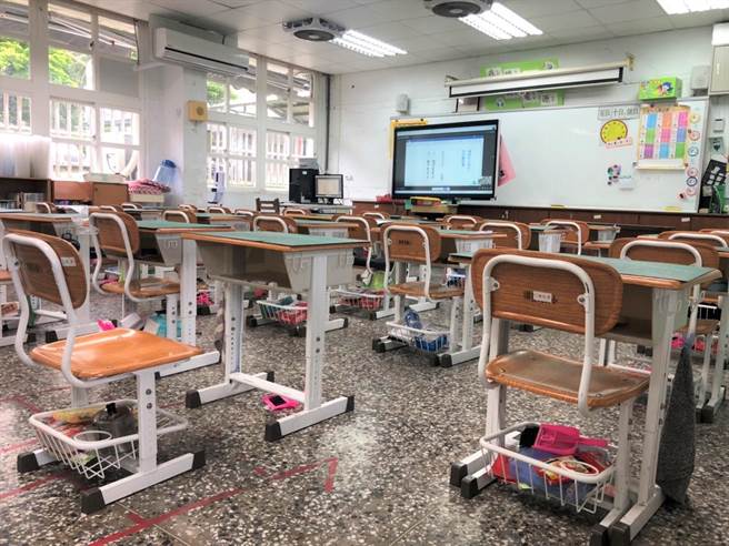 台東校園空蕩蕩，停課兩日到校率僅6.77％及5.93％。（蔡旻妤攝）