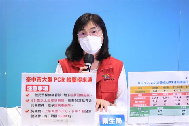 台中市衛生局副局長邱惠慈表示，目前台中獲中央分配的兒童BNT疫苗是9萬3000劑，會分兩批到貨，第一批是24日，第二批預計27日，評估數量仍不足。（台中市政府提供／盧金足台中傳真）