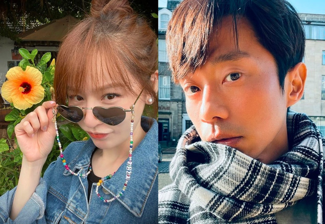 曾合演偶像剧《微笑Pasta》的王心凌(左)和张栋梁(右)，近期又掀讨论热潮。（图／取自两人IG）