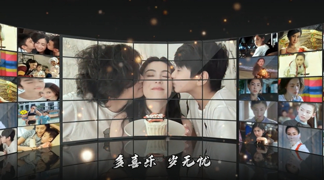 張柏芝也沒忘記曬出和帥兒們同框畫面，感恩地許下6字願望「多喜樂，歲無憂」。(圖/ 摘自張柏芝抖音)