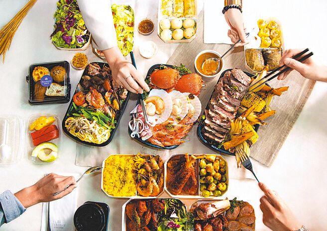 南港老爺行旅Soft Buffet To Go每客680元， 1人付費多人享用。（南港老爺行旅提供）