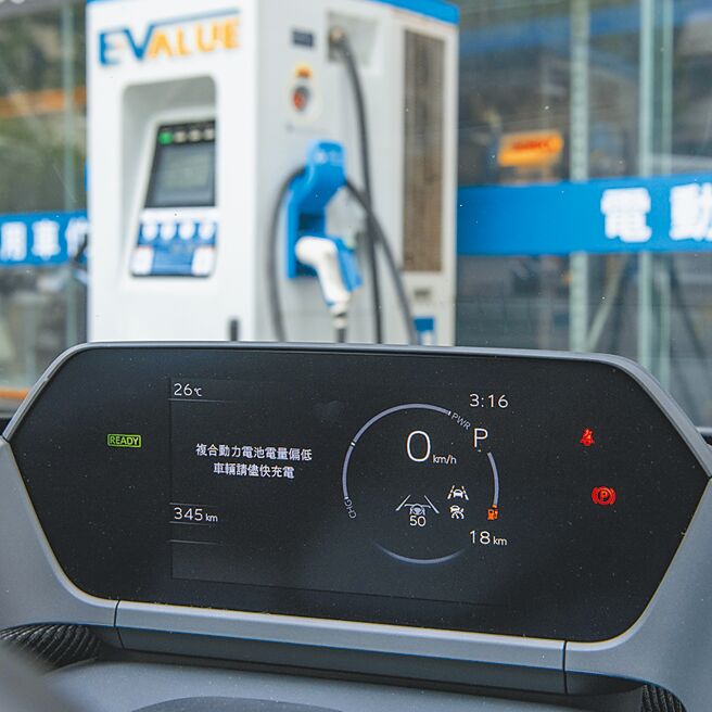 和泰合作厂商Evalue全台有70座快充站。（陈大任摄）