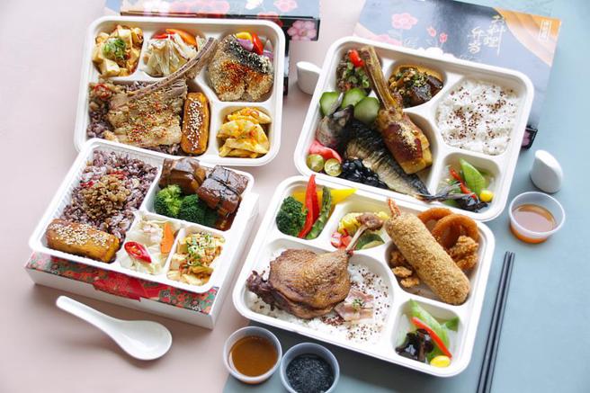 （台中日月千禧酒店抢宅食商机，加码升级推出高CP值五星便当。图／市日月千禧酒店提供）